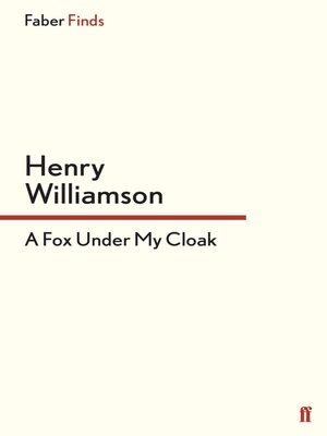 cover image of A Fox Under My Cloak